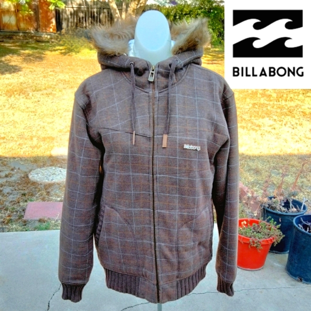 Billibong Faux Fur Trimmed Hooded Jacket